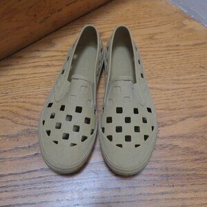 Vans Tan Rubber Slip-On Shoes | Unisex | Size [9.5]